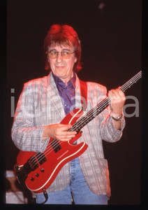 Fotografia d epoca originale 35mm vintage slide 1990ca MUSICA Bill WYMAN dei ROLLING STONES in concerto 2 1
