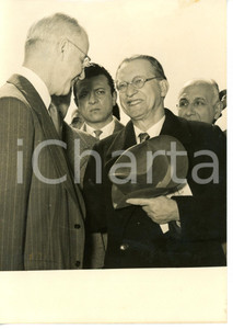 1953 CENTRALE ELETTRICA DI VIGLIENA Alcide DE GASPERI all'inaugurazione *Foto