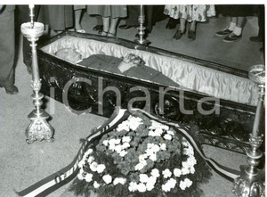 1954 SELLA DI VALSUGANA Funerali Alcide DE GASPERI - Esposizione della salma 