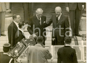 1960 PARIS Palazzo dell'Eliseo - Dwight EISENHOWER con Harold MACMILLAN *Foto