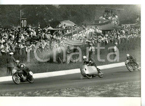 1956 MONZA - GP DELLE NAZIONI Passaggio delle moto classe 125 *Foto 18x13 cm