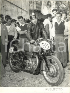1954 GENOVA Gara PONTEDECIMO-GIOVI - Silvio SILVESTRI con moto GILERA 500 (1) 
