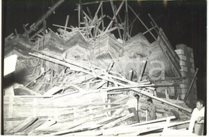 1958 GENOVA RIVAROLO Crollo cantiere ponte ferroviario in costruzione (2) *Foto