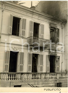 1954 OSPEDALETTI (IM) Veduta del municipio devastato da un incendio - Foto