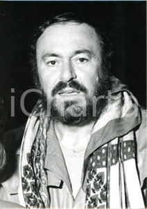 1990 ca ARENA DI VERONA - Ritratto di Luciano PAVAROTTI - Foto 13x18