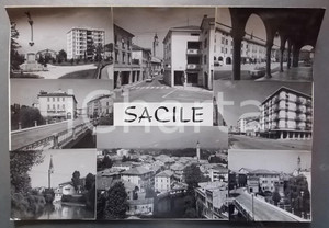 Stampa, bozzetto originale 1960 ca SACILE  Vedutine della cittÃ  Bozzetto preparatorio per cartolina 45x31 1