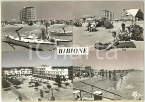 1970 ca SPIAGGIA DI BIBIONE Vedutine *Bozzetto per cartolina 30x21 cm