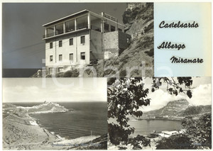 1965 ca. CASTELSARDO Albergo Miramare *Bozzetto per cartolina 30x21 cm