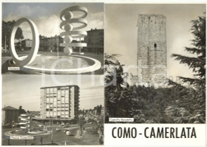 1965 ca. COMO Vedutine - Piazza Camerlata *Bozzetto per cartolina 30x21cm