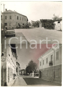 1960 ca. BASTIDA PANCARANA Fiat 600 in via Lungargine - Bozzetto cartolina 15x21