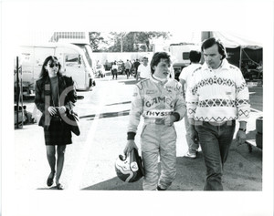 1990 ca FORMULA 1 Jacques VILLENEUVE e Joanna BARTHE Ritratto *Foto