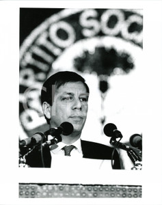 1990 ca POLITICA Congresso PSI - Ritratto di Giorgio CARDETTI *Foto 20x25 cm