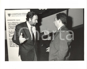 1990 ca. CONFINDUSTRIA Ottaviano DEL TURCO parla con Carlo PATRUCCO ^Foto 24x18