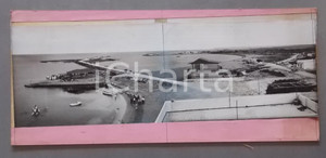 1965 ca. PACHINO / MARZAMEMI Spiaggia Isola Grande *Bozzetto per cartolina 48x21