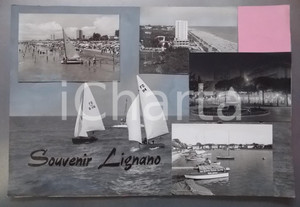 1965 ca LIGNANO SABBIADORO Vedutine della spiaggia *Bozzetto per cartolina 42x28