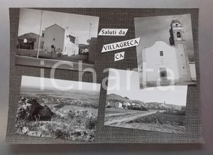 1960 ca NURAMINIS fraz. VILLAGRECA Chiesa di San Vito *Bozzetto cartolina 36x25