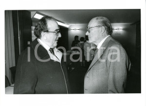 1985 ca CONFINDUSTRIA - Walter MANDELLI e Felice MORTILLARO *Foto 24x18