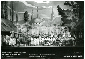 1954 MILANO Teatro alla SCALA "La Fiera dei Sorocinzi" - Atto I *Foto seriale