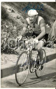1950 ca CICLISMO Giorgio ALBANI - Squadra LEGNANO - Fotocartolina con AUTOGRAFO