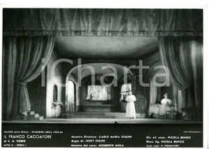 1954 MILANO Teatro alla SCALA "Il Franco Cacciatore" - Atto III *Foto seriale