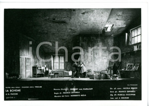 1962 MILANO Teatro alla SCALA "La Bohème" - Scene Nicola BENOIS *Foto seriale