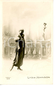 1930 ca CINEMA Attrice Lydia JOHNSON *Cartolina con AUTOGRAFO - LEGGI BENE