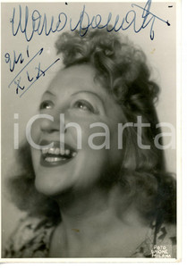 1941 CINEMA Attrice Maria DONATI - Ritratto *Cartolina con AUTOGRAFO