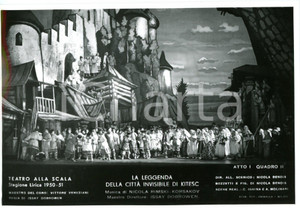 1950 MILANO Teatro alla SCALA "La Leggenda della Città Invisibile di Kitez" FOTO