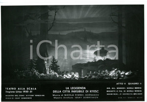 1950 MILANO Teatro SCALA "La Leggenda della Città Invisibile di Kitez" - Foto