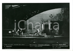 1958 MILANO Teatro alla SCALA "Il Tabarro" - Scene di N. BENOIS *Fotocartolina