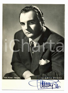 1950 ca LIRICA Tenore Gianni POGGI - AUTOGRAFO - Cartolina FG NV