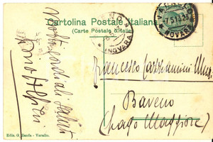 1913 VARALLO Dino ALFIERI - Cartolina a Francesco CAZZAMINI MUSSI - AUTOGRAFO