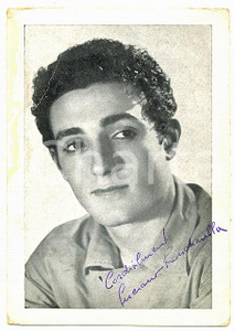 1960 CANZONE NAPOLETANA Luciano RONDINELLA Autografo su foto seriale DANNEGGIATA