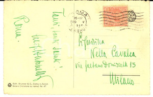 1919 ROMA Cartolina Luigi ANTONELLI con messaggio AUTOGRAFO - FP VG