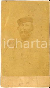 1865 ca RISORGIMENTO Ritratto di Giuseppe GARIBALDI - Foto Pietro BARELLI CDV