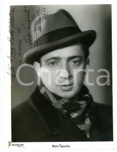 1941 MILANO - CINEMA Attore Nino TARANTO *Foto seriale con AUTOGRAFO 18x24 cm