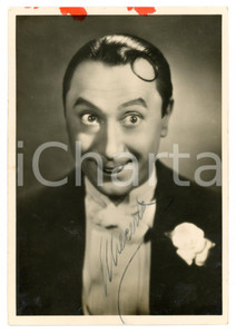 1942 TEATRO TORINO Erminio MACARIO - Fotocartolina con AUTOGRAFO 10x15 cm