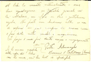 1938 CASTELLANZA Pietro SALMOIRAGHI invia "Capricci" - Cartolina AUTOGRAFA
