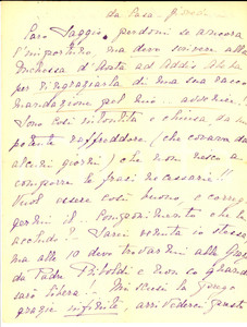 1925 ca LURAGO Augusta SORMANI ANDREANI  VERRI VANOTTI - Lettera AUTOGRAFA Lettera interamente autografa della nobildonna, che chiede al suo destinatario di correggerle un componimento.CONDIZIONI: FAIR (piegature d'epoca)PAGINE: 1 (2 facciate)    originale e autentica 1