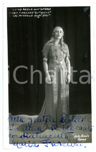 1950 ca ROMA LIRICA Maria FIORENZA in "Crepuscolo degli dei" - AUTOGRAFO 9x14 cm