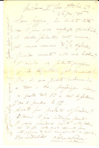 1923 MILANO Ofelia MAZZONI invita Carlo SAGGIO a una conferenza - AUTOGRAFO