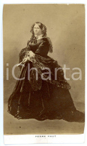 1865 ca PARIS Louise Marie Thérèse D'ARTOIS duchessa di PARMA - Foto PESME CDV