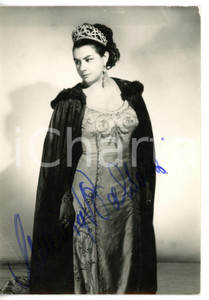1950 ca LIRICA Soprano Marisa BALDAZZI in costume di scena - Foto con AUTOGRAFO