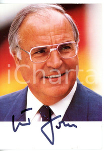 2000 ca POLITICA - CDU Ex cancelliere Helmut Josef KOHL *Foto con AUTOGRAFO