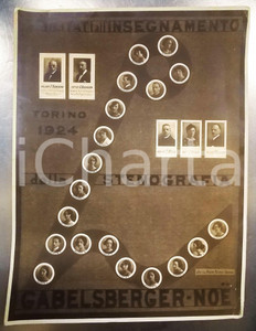 1924 TORINO Abilitati insegnamento stenografia GABELSBERGER-NOE - Foto ritratti