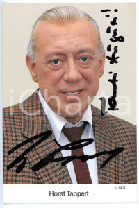 1990 ca CINEMA Attore Horst TAPPERT - Foto seriale con AUTOGRAFO 10x15 cm