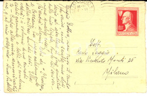 1927 MILANO Cartolina Lina PUTELLI chiede un parere sul suo libro - AUTOGRAFO