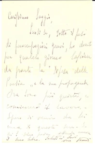 Autografo originale 1930 ca Caterina RAIMONDI VANNI al lavoro per La difesa della poesia AUTOGRAFO 1