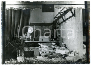 1950 ca PINEROLO Via Clemente Lequio - Scorcio macelleria *Foto DANNEGGIATA