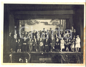 1932 TRIPOLI TEATRO Compagnia Ermete ZACCONI sul palco - Foto RARA 24x18 cm
